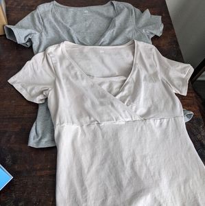 Set of two H&M Mama nursing tops